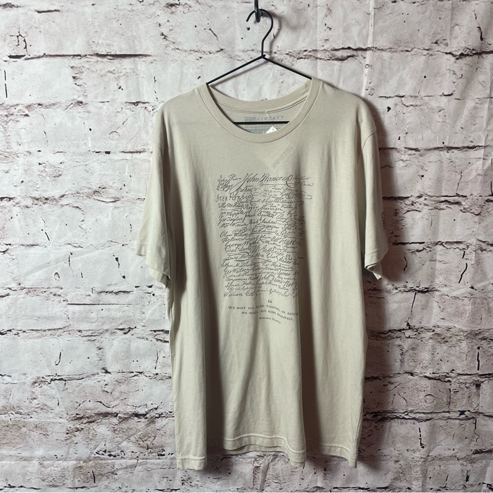 NWT Liberty & Co Men’s “The Signers” Shirt - Size XL